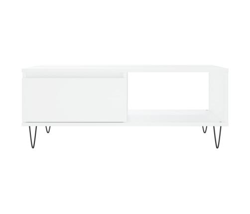 vidaXL kafijas galdiņš, balts, 90x60x35 cm, inženierijas koks