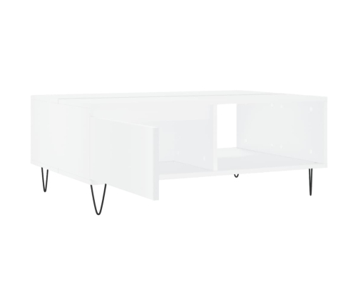 vidaXL kafijas galdiņš, balts, 90x60x35 cm, inženierijas koks