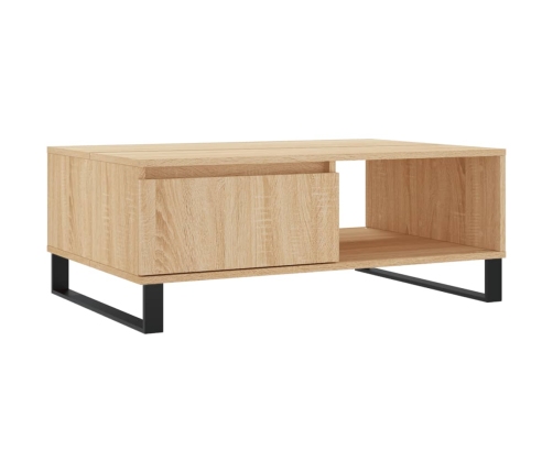 vidaXL kafijas galdiņš, ozolkoka, 90x60x35 cm, inženierijas koks