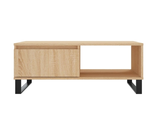 vidaXL kafijas galdiņš, ozolkoka, 90x60x35 cm, inženierijas koks