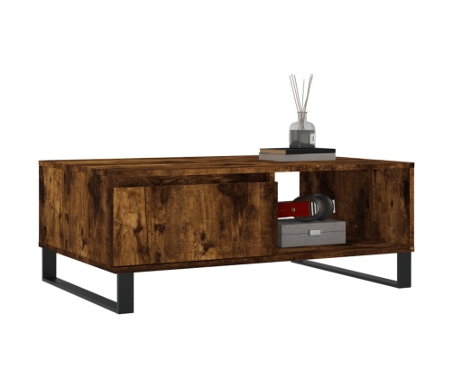 vidaXL kafijas galdiņš, ozolkoka, 90x60x35 cm, inženierijas koks