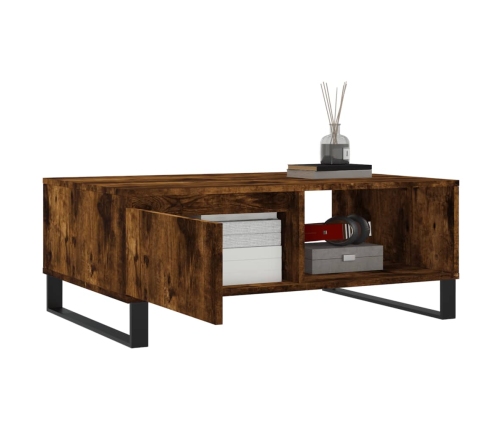 vidaXL kafijas galdiņš, ozolkoka, 90x60x35 cm, inženierijas koks