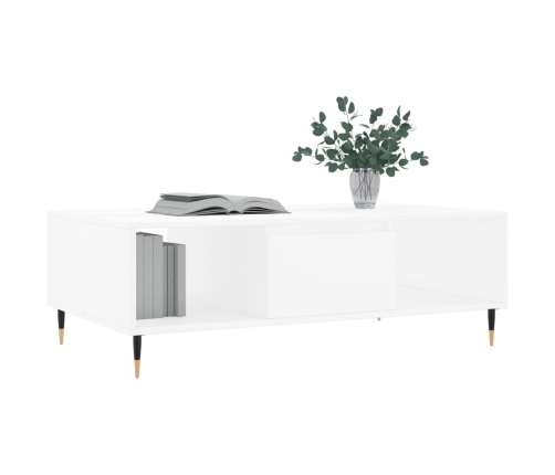 vidaXL kafijas galdiņš, balts, 104x60x35 cm, inženierijas koks