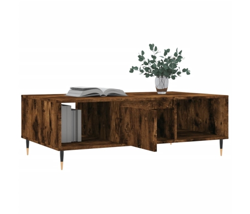 vidaXL kafijas galdiņš, ozolkoka, 104x60x35 cm, inženierijas koks