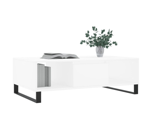 vidaXL kafijas galdiņš, balts, 104x60x35 cm, inženierijas koks