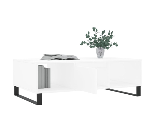 vidaXL kafijas galdiņš, balts, 104x60x35 cm, inženierijas koks