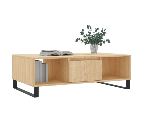 vidaXL kafijas galdiņš, ozola krāsa, 104x60x35 cm, inženierijas koks