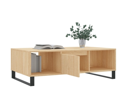 vidaXL kafijas galdiņš, ozola krāsa, 104x60x35 cm, inženierijas koks