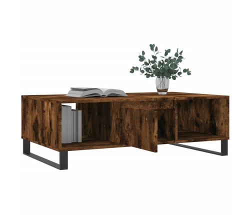 vidaXL kafijas galdiņš, ozolkoka, 104x60x35 cm, inženierijas koks