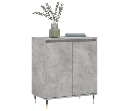 vidaXL plaukts, betona pelēks, 60x35x70 cm, inženierijas koks