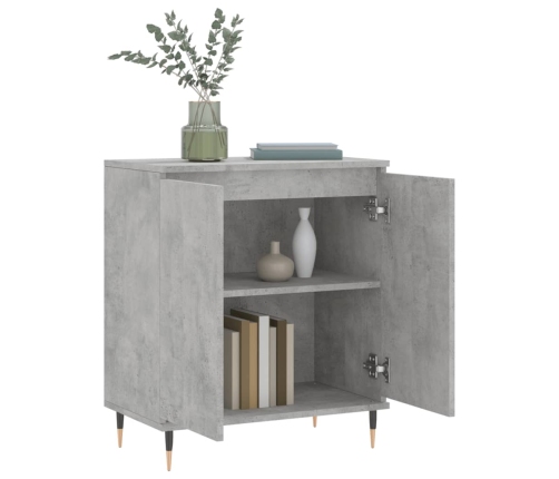 vidaXL plaukts, betona pelēks, 60x35x70 cm, inženierijas koks