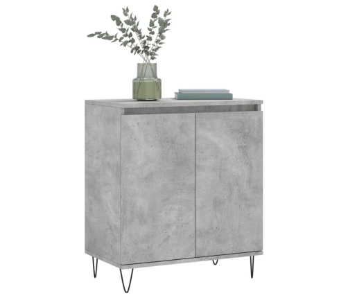 vidaXL plaukts, betona pelēks, 60x35x70 cm, inženierijas koks