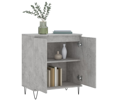 vidaXL plaukts, betona pelēks, 60x35x70 cm, inženierijas koks