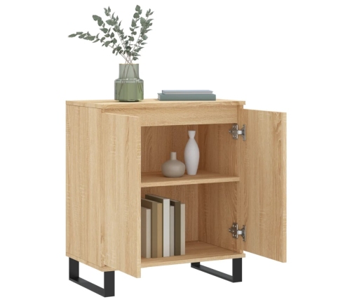 vidaXL kumode, ozolkoka krāsā, 60x35x70 cm, inženierijas koks