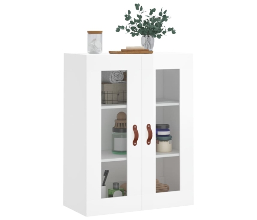 vidaXL sienas skapītis, spīdīgi balts, 69,5x34x90 cm