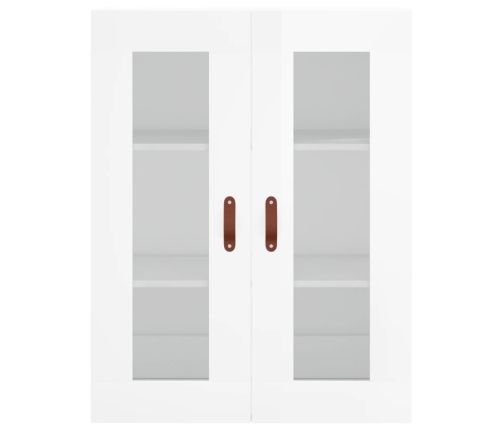 vidaXL sienas skapītis, spīdīgi balts, 69,5x34x90 cm