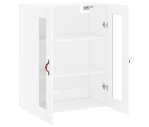 vidaXL sienas skapītis, spīdīgi balts, 69,5x34x90 cm