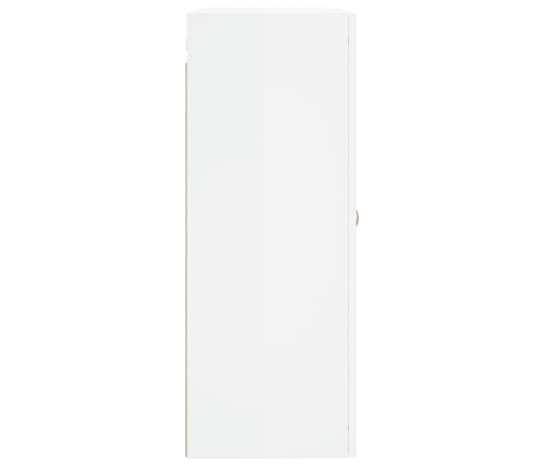 vidaXL sienas skapītis, spīdīgi balts, 69,5x34x90 cm