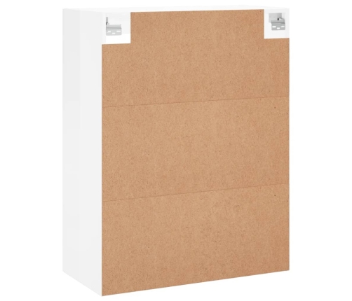 vidaXL sienas skapītis, spīdīgi balts, 69,5x34x90 cm