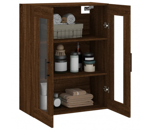 vidaXL sienas skapītis, ozolkoka krāsa, 69,5x34x90 cm