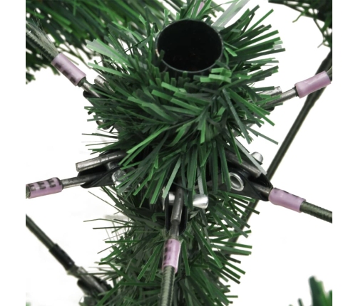 vidaXL mākslīgā Ziemassvētku egle ar čiekuriem un ogām, 150 cm