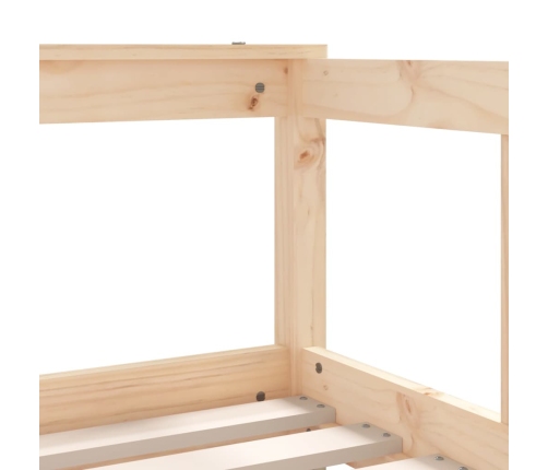 vidaXL bērnu gultas rāmis, priedes masīvkoks, 70x140 cm