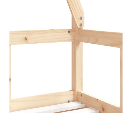 vidaXL bērnu gultas rāmis, priedes masīvkoks, 70x140 cm