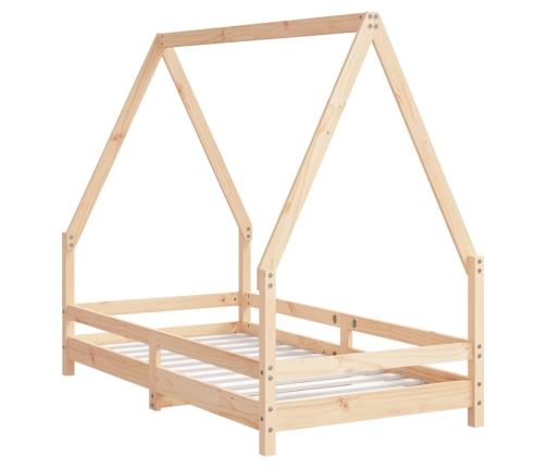 Bērnu Gultas Rāmis, 80X160 Cm, Priedes Masīvkoks Vidaxl