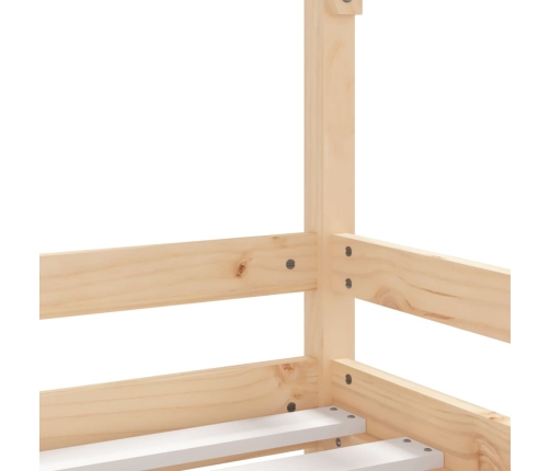 Bērnu Gultas Rāmis, 80X160 Cm, Priedes Masīvkoks Vidaxl