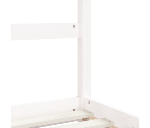 Bērnu Gultas Rāmis Ar Atvilktnēm, Balts, Priedes Masīvkoks Vidaxl