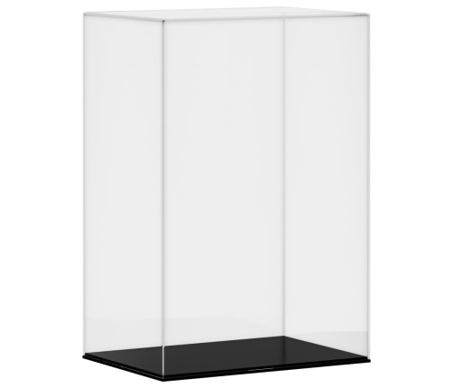 vidaXL vitrīnas kaste, caurspīdīga, 17x12x25 cm, akrils