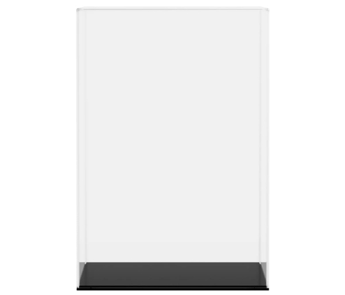 vidaXL vitrīnas kaste, caurspīdīga, 17x12x25 cm, akrils