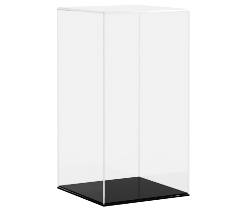 vidaXL vitrīnas kaste, caurspīdīga, 20x20x38 cm, akrils