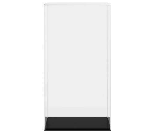 vidaXL vitrīnas kaste, caurspīdīga, 20x20x38 cm, akrils