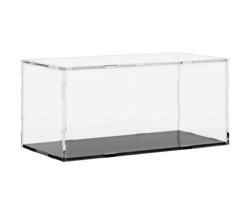vidaXL vitrīnas kaste, caurspīdīga, 30x15x14 cm, akrils
