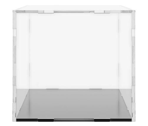 vidaXL vitrīnas kaste, caurspīdīga, 30x15x14 cm, akrils