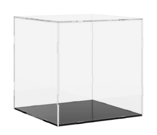 vidaXL vitrīnas kaste, caurspīdīga, 30x30x30 cm, akrils