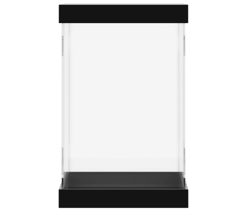 vidaXL vitrīnas kaste, caurspīdīga, 14x14x22 cm, akrils