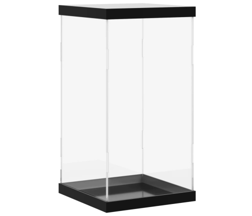 vidaXL vitrīnas kaste, caurspīdīga, 20x20x38 cm, akrils
