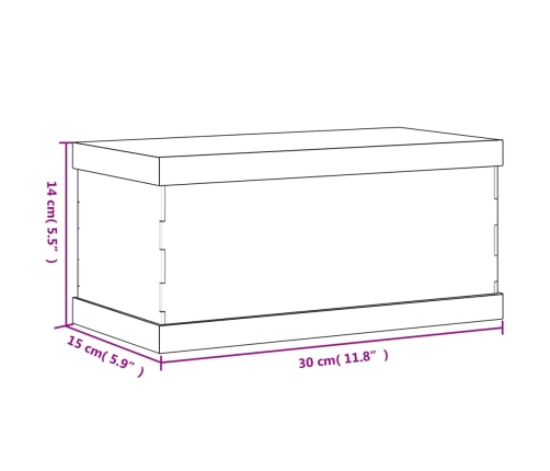 vidaXL vitrīnas kaste, caurspīdīga, 30x15x14 cm, akrils