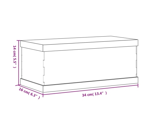 vidaXL vitrīnas kaste, caurspīdīga, 34x16x14 cm, akrils