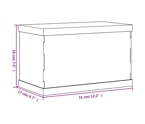 vidaXL vitrīnas kaste, caurspīdīga, 31x17x19 cm, akrils