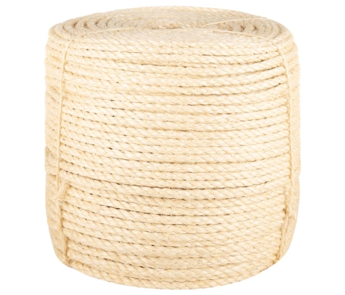 vidaXL virve, 8 mm, 25 m, 100% sizals