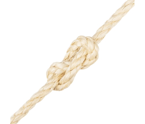 vidaXL virve, 8 mm, 50 m, 100% sizals