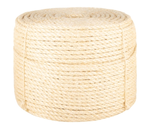 vidaXL virve, 10 mm, 500 m, 100% sizals