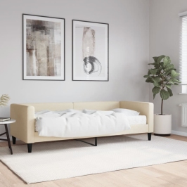 Dīvāngulta Ar Matraci, Krēmkrāsas Audums, 80X200 Cm Vidaxl Dīvāngulta Ar Matraci, Krēmkrāsas Audums, 80X200 Cm Vidaxl