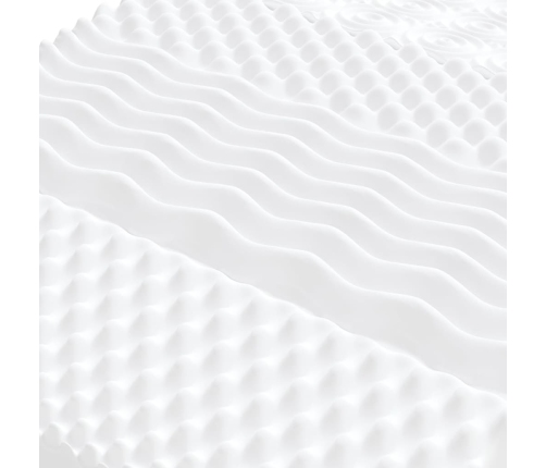 vidaXL dīvāngulta ar matraci, krēmkrāsas audums, 80x200 cm