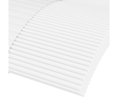 vidaXL dīvāngulta ar matraci, krēmkrāsas audums, 80x200 cm