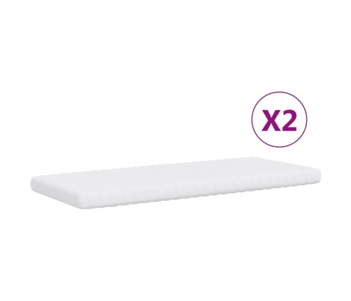 vidaXL izvelkams dīvāns ar matraci, melni, 80x200 cm, samts