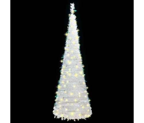 Mākslīgā Ziemassvētku Eglīte, 200 Led, Balta, 210 Cm Vidaxl